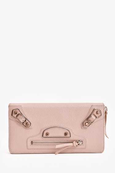 Balenciaga Nude Leather Classic City Continental W