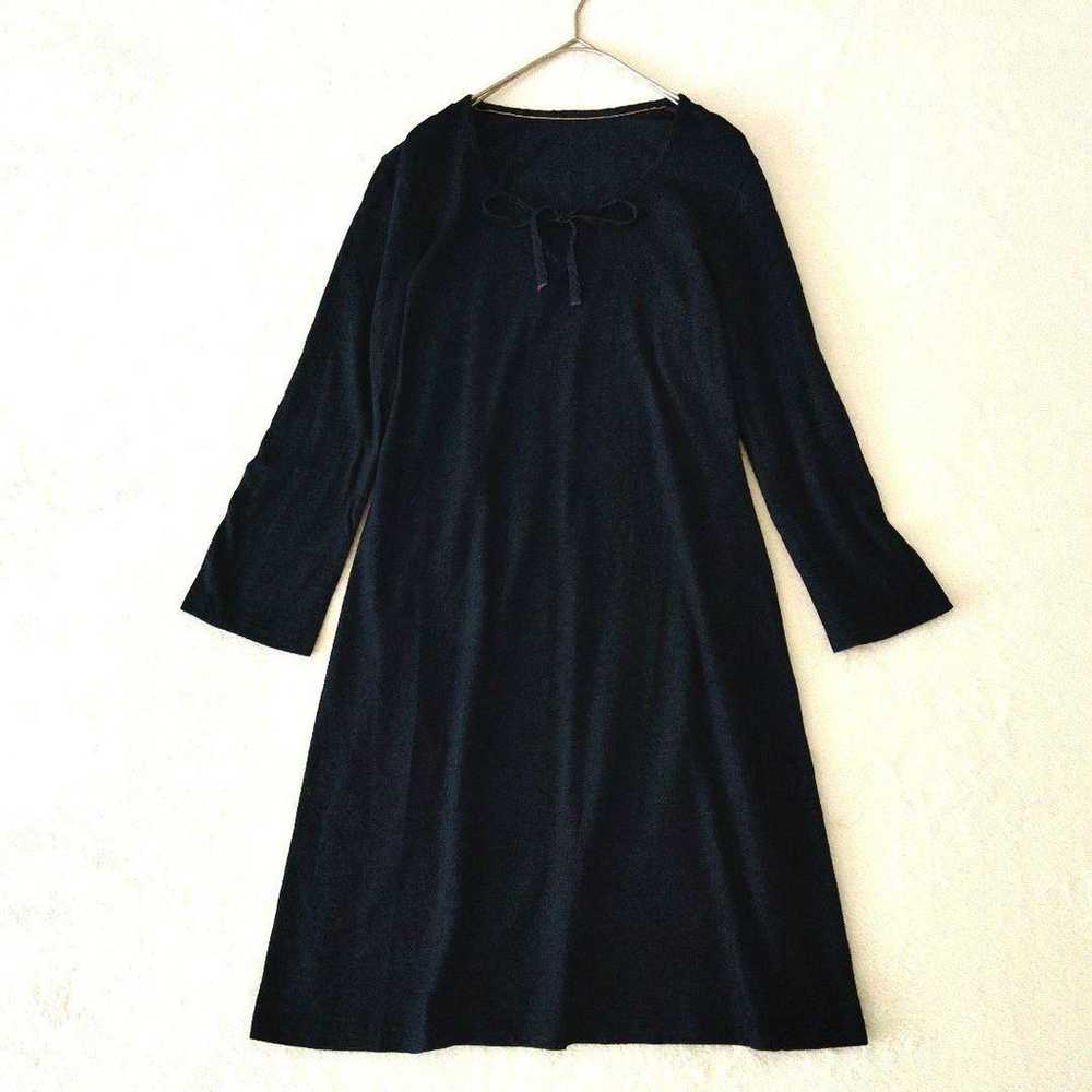 Palas Palace Indigo Dark Navy Long T-shirt Dress … - image 1