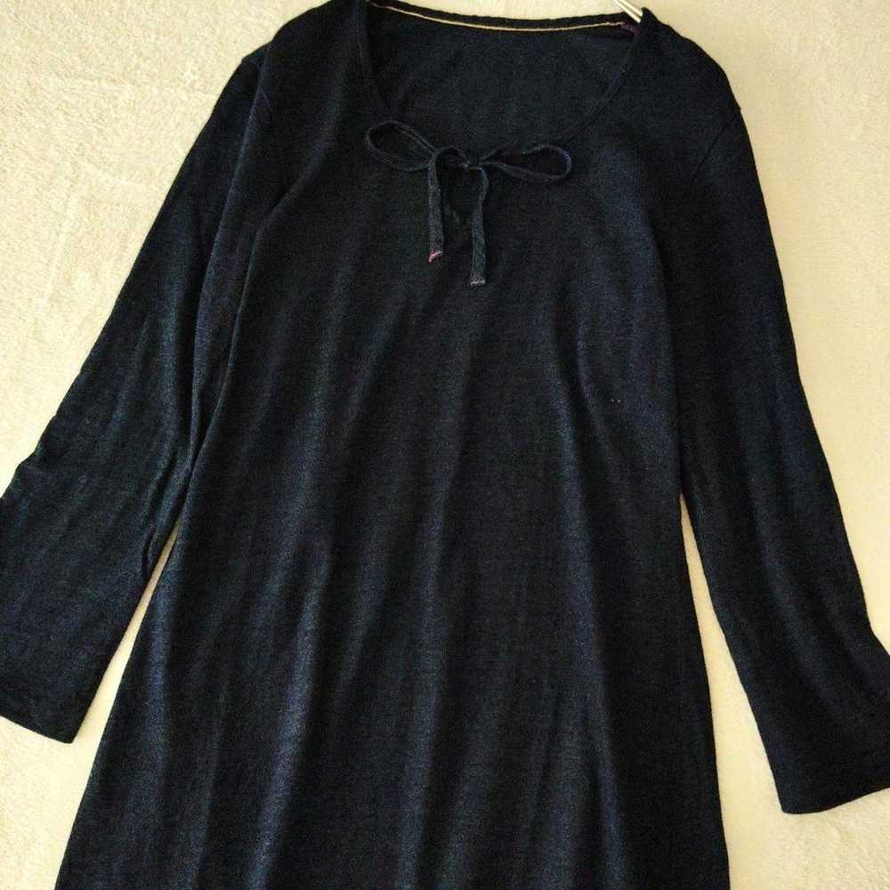 Palas Palace Indigo Dark Navy Long T-shirt Dress … - image 3