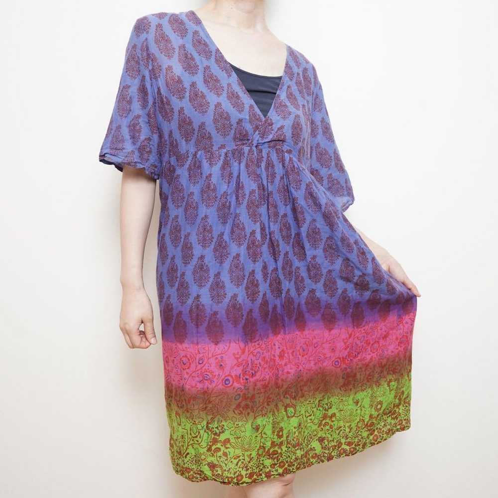 Tunic dress with Asian Indian ethnic short sleeve… - image 2