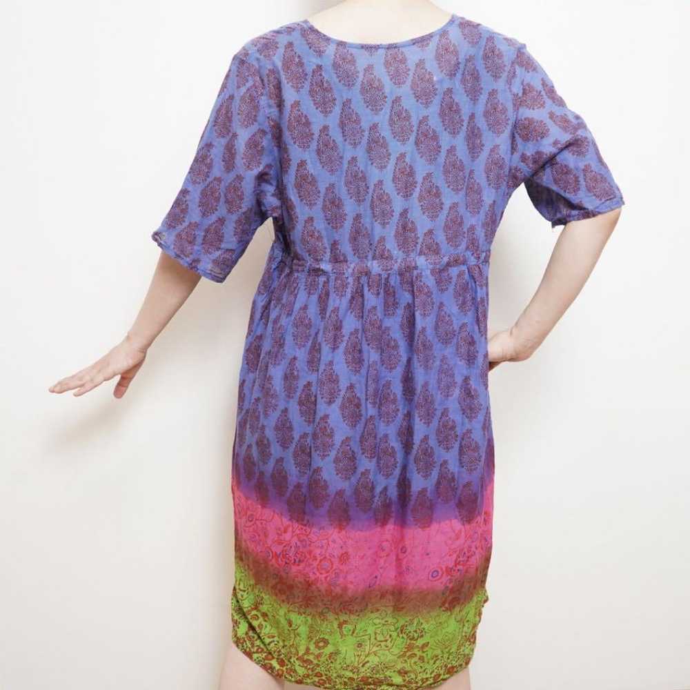 Tunic dress with Asian Indian ethnic short sleeve… - image 3