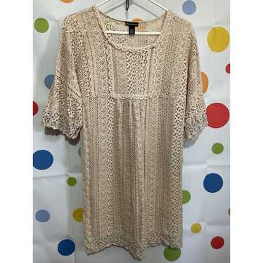 New Directions Lacy Semi Sheer Dress Size 10