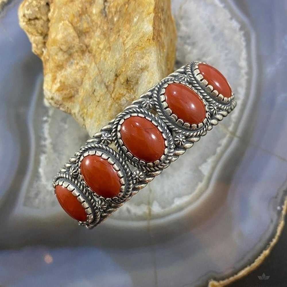 Carolyn Pollack Southwestern Style Sterling Red J… - image 2