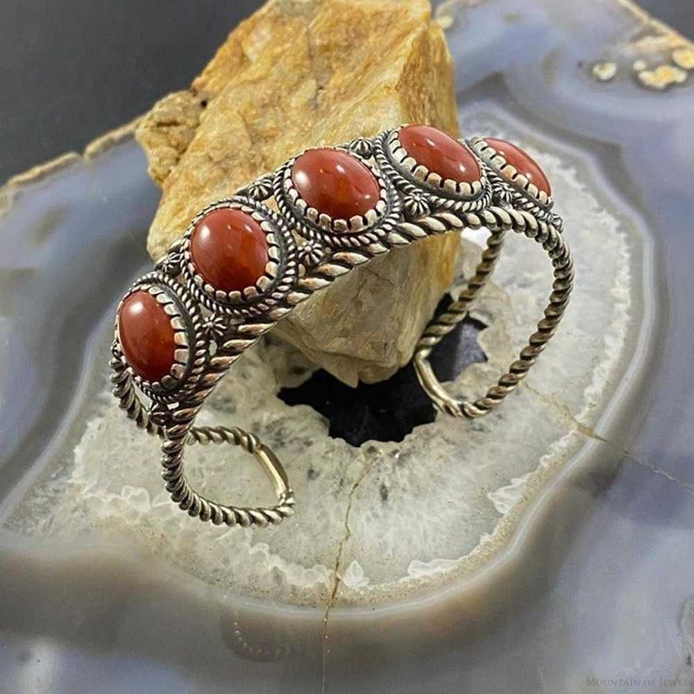 Carolyn Pollack Southwestern Style Sterling Red J… - image 3