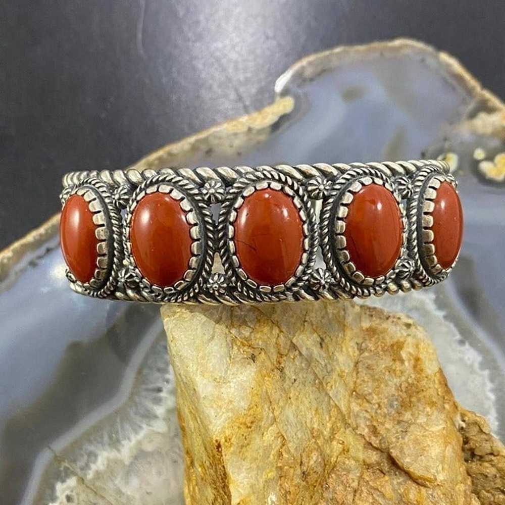 Carolyn Pollack Southwestern Style Sterling Red J… - image 4