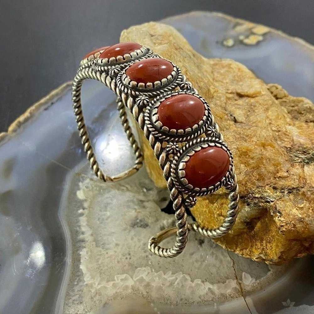 Carolyn Pollack Southwestern Style Sterling Red J… - image 5