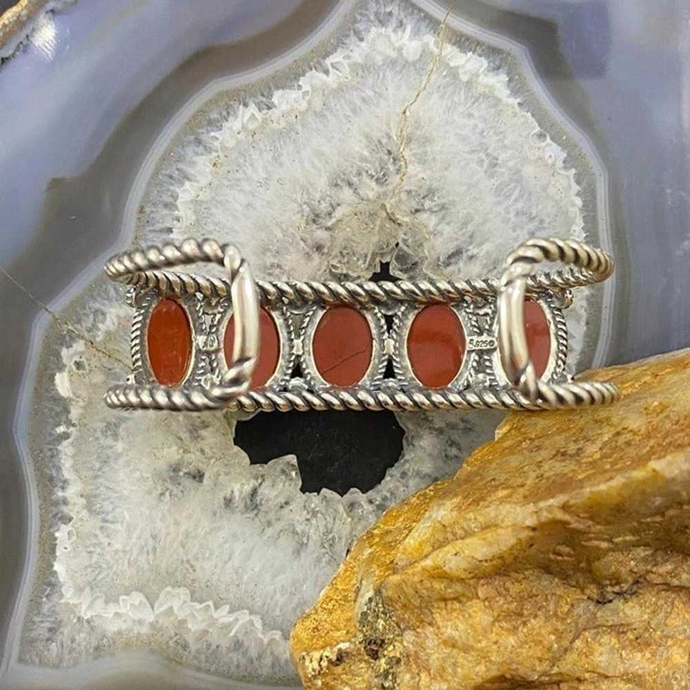 Carolyn Pollack Southwestern Style Sterling Red J… - image 6