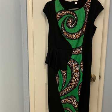 Bodycon tribal print dress