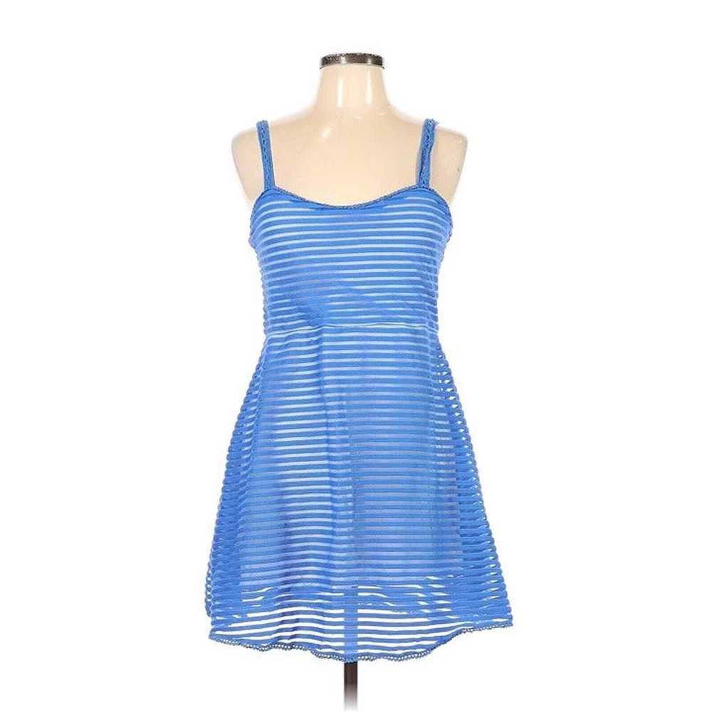 Free People Casual Womens Sleeveless Blue Striped… - image 1