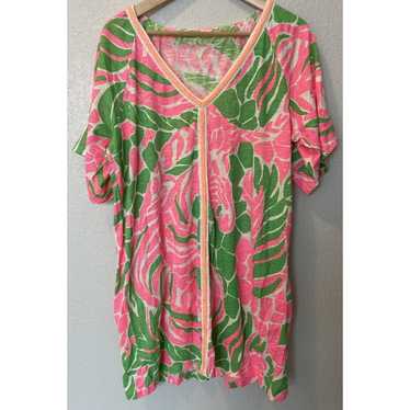 Lilly Pulitzer Bonita Cover Up Mini Dress Large G… - image 1