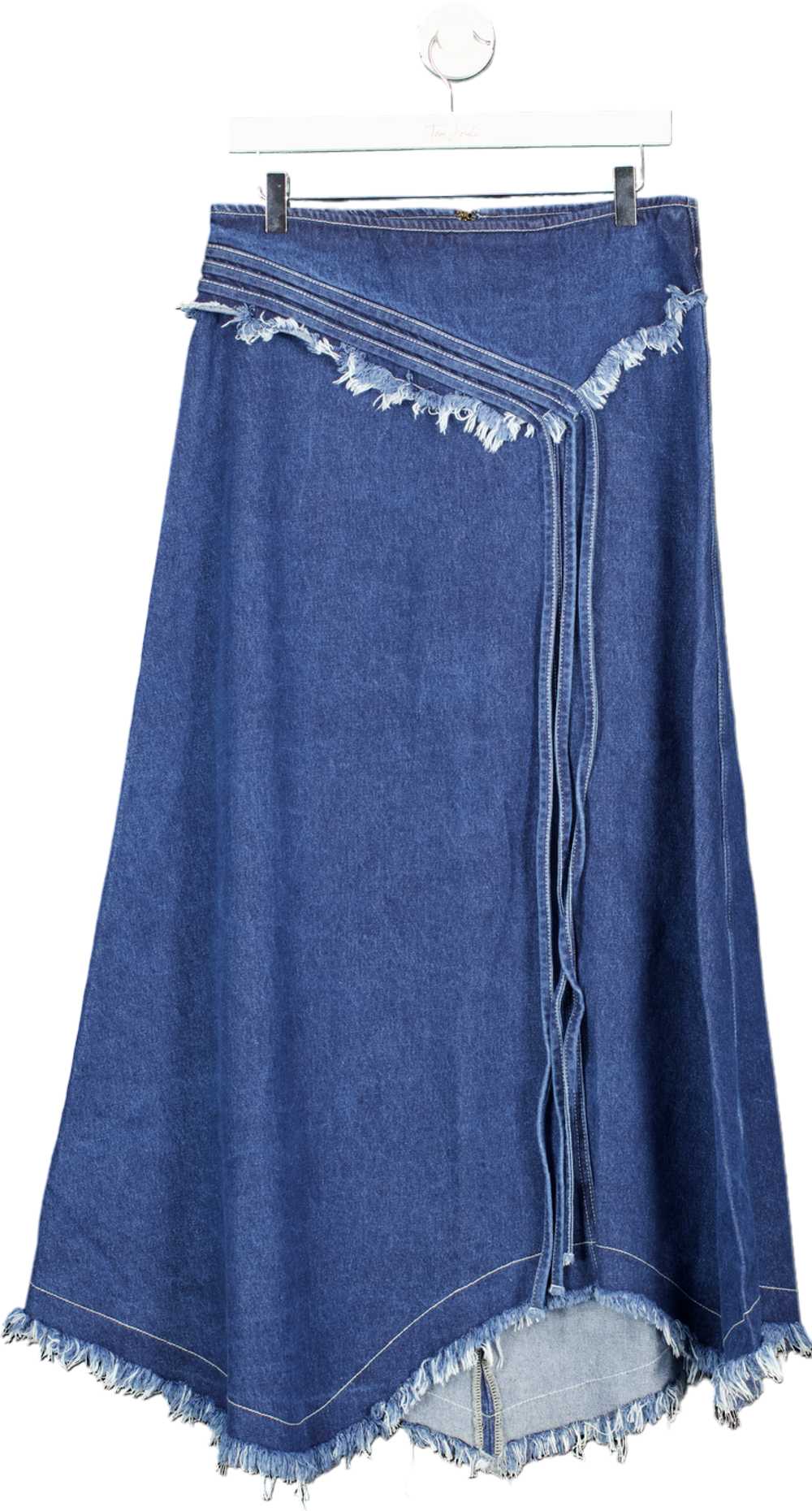 Lioness Blue Denim Maxi Skirt XS - image 1