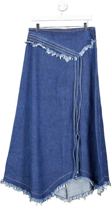 Lioness Blue Denim Maxi Skirt XS - image 1