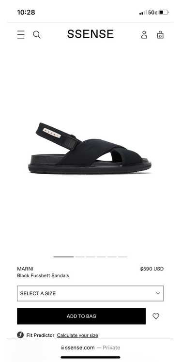 Marni Marni Black Fussbett Sandals