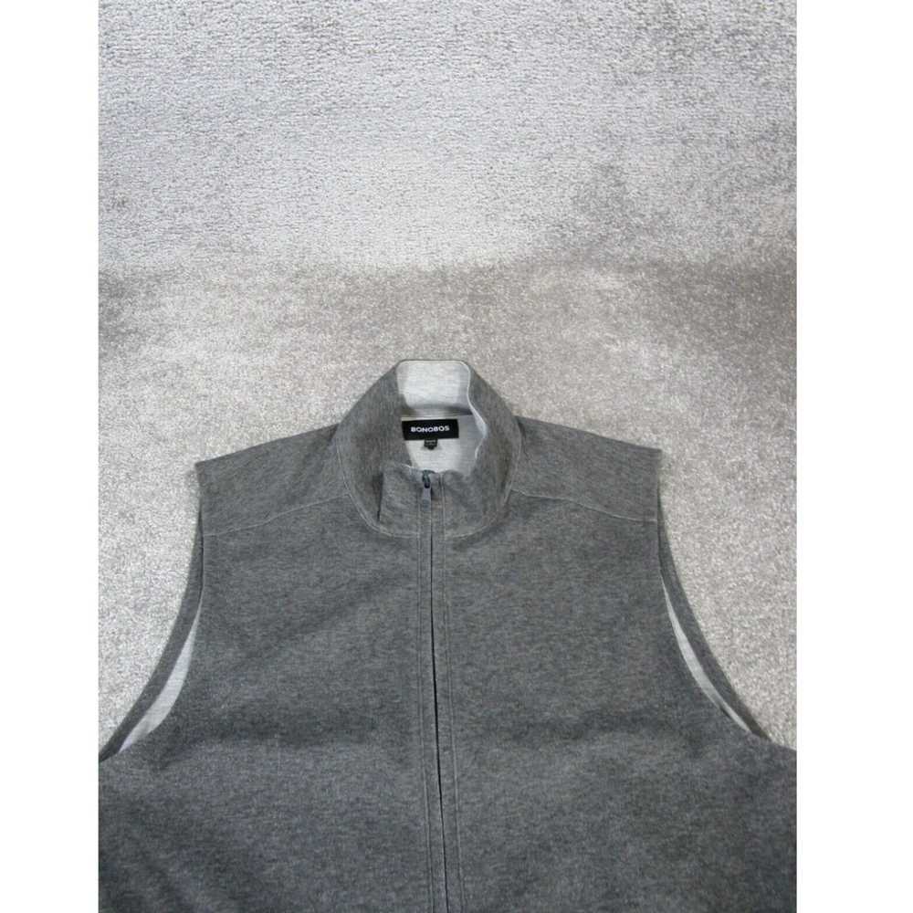 Bonobos Bonobos Sweater Vest Mens Large Gray Cott… - image 2