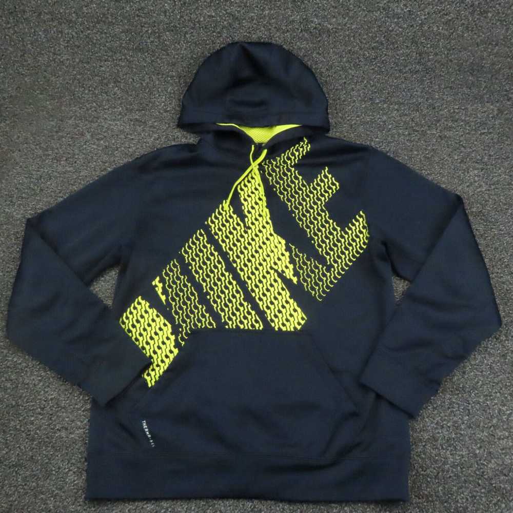 Nike Nike Hoodie Adult Medium Black & Yellow Ther… - image 1