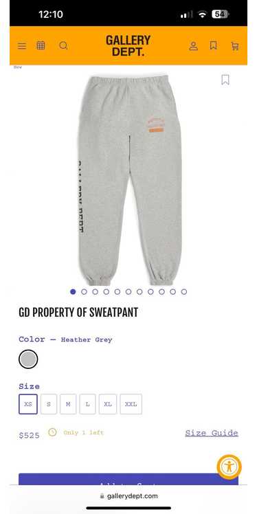 Gallery Dept. GD PROPERTY OF SWEATPANT