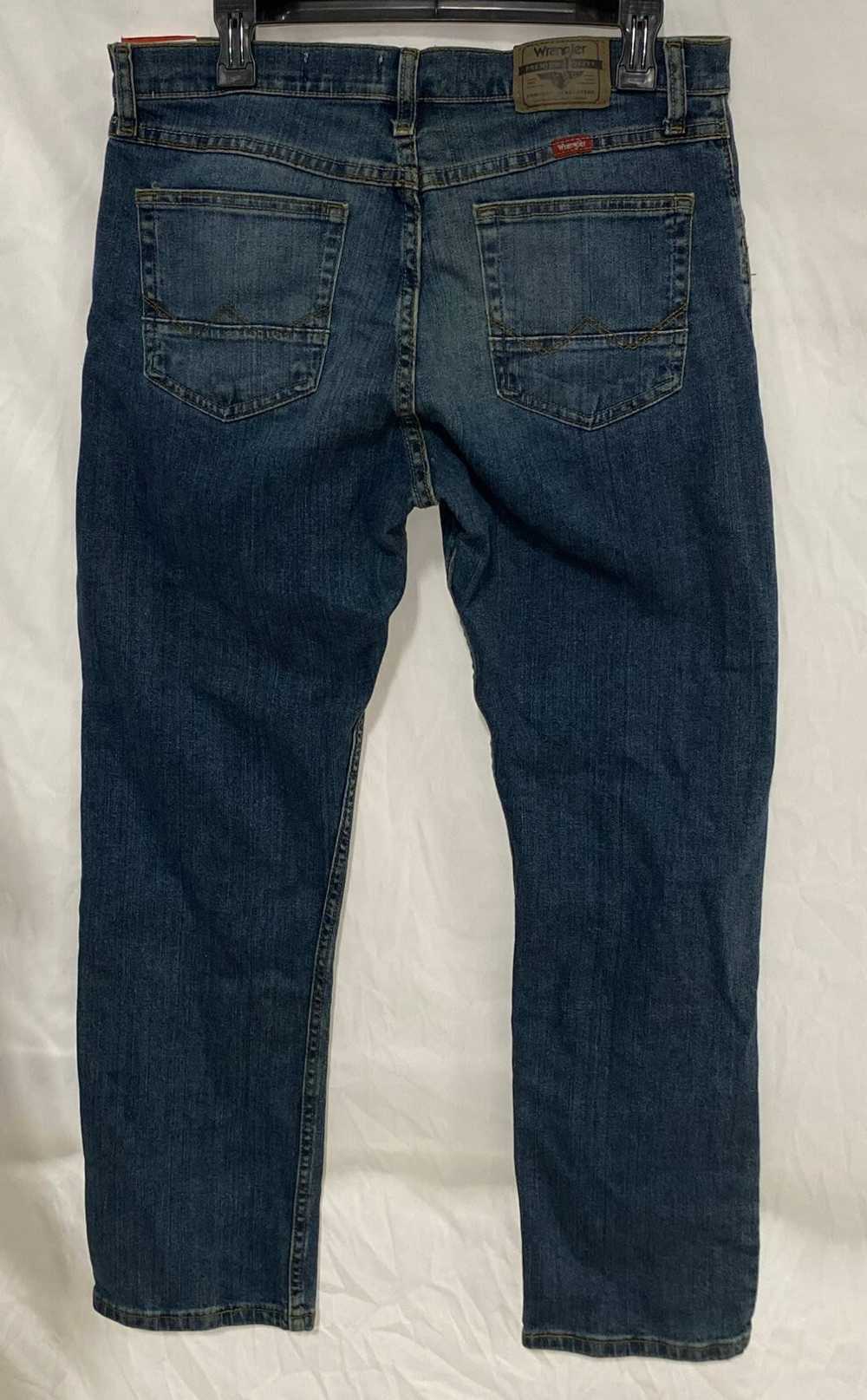 NWT Wrangler Mens Blue Cotton Blend Denim Slim Fi… - image 2