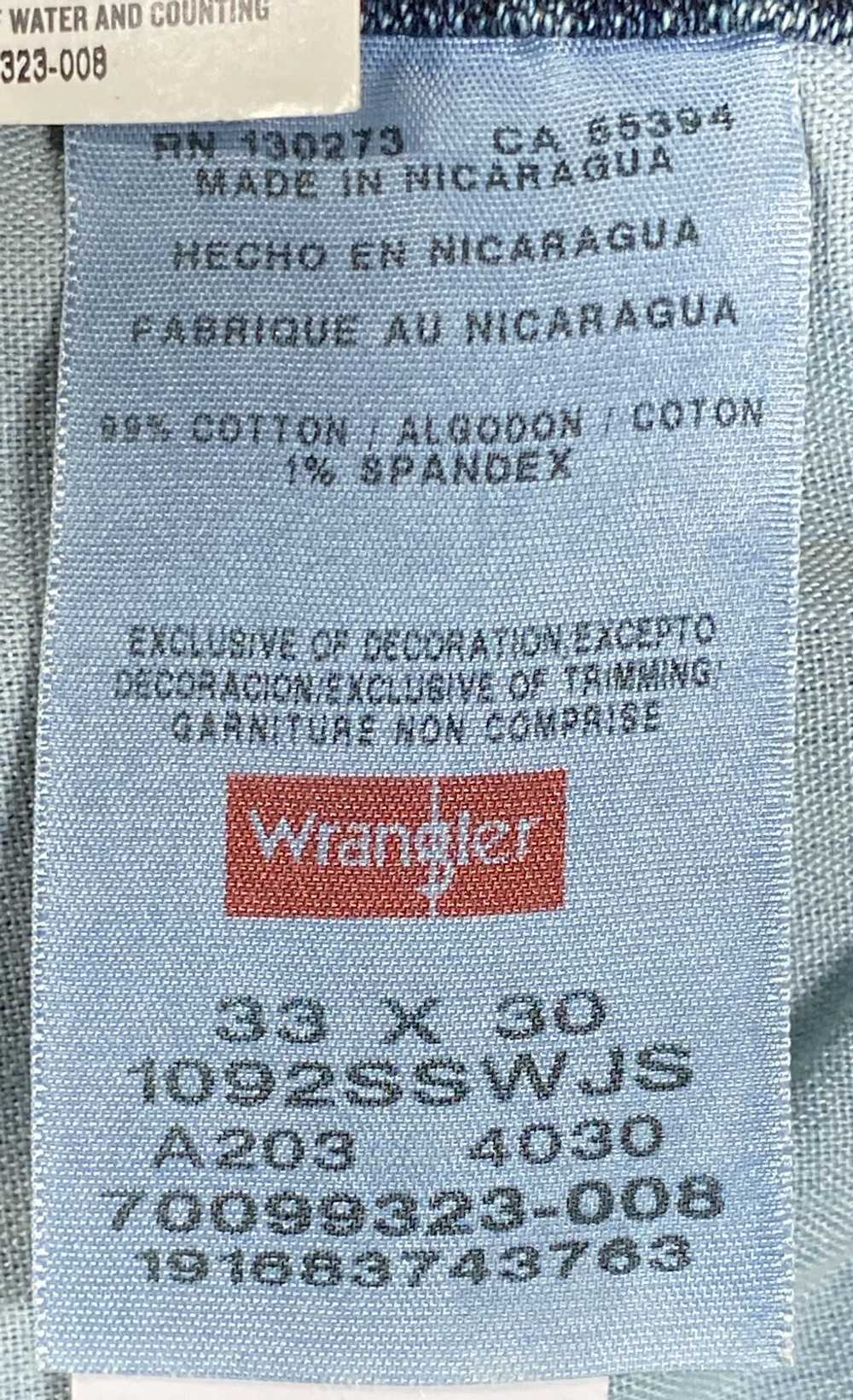 NWT Wrangler Mens Blue Cotton Blend Denim Slim Fi… - image 4