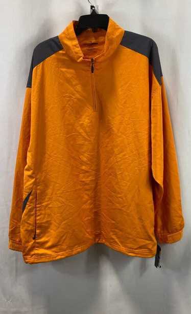 NWT Grand Slam Golf Mens Orange 1/4 Zip Pullover W