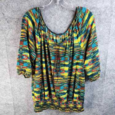 Vintage New Directions Tie Dyed Blouse Top Women'… - image 1