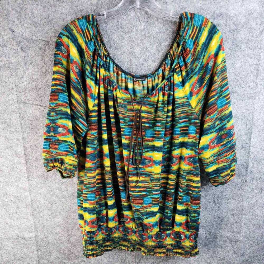 Vintage New Directions Tie Dyed Blouse Top Women'… - image 2