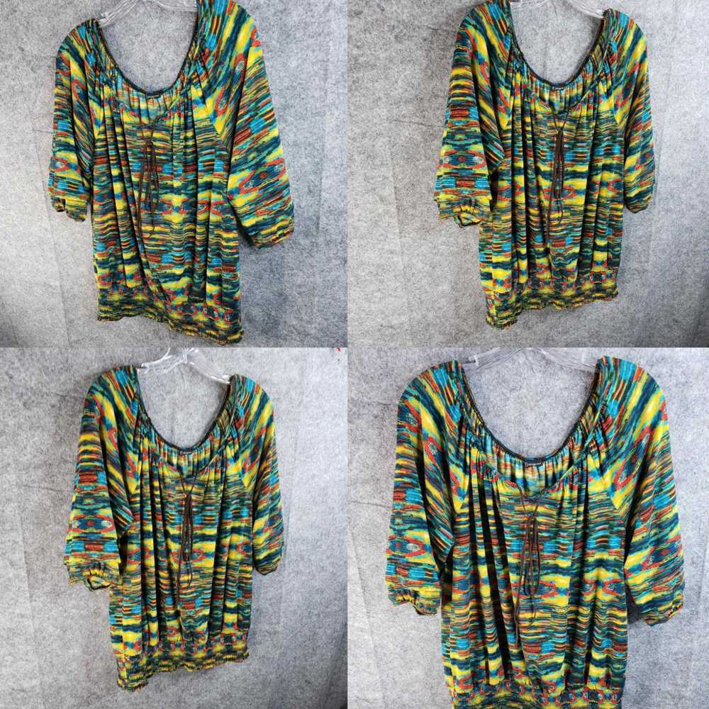 Vintage New Directions Tie Dyed Blouse Top Women'… - image 4