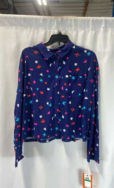 NWT Refinery29 Womens Blue Printed Sleepwear Two-P