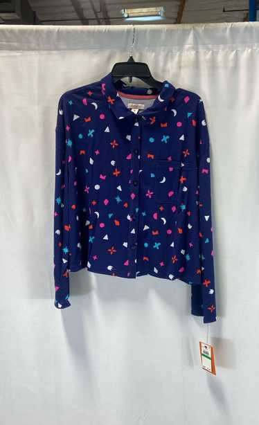 NWT Refinery29 Womens Blue Printed Sleepwear Two-P