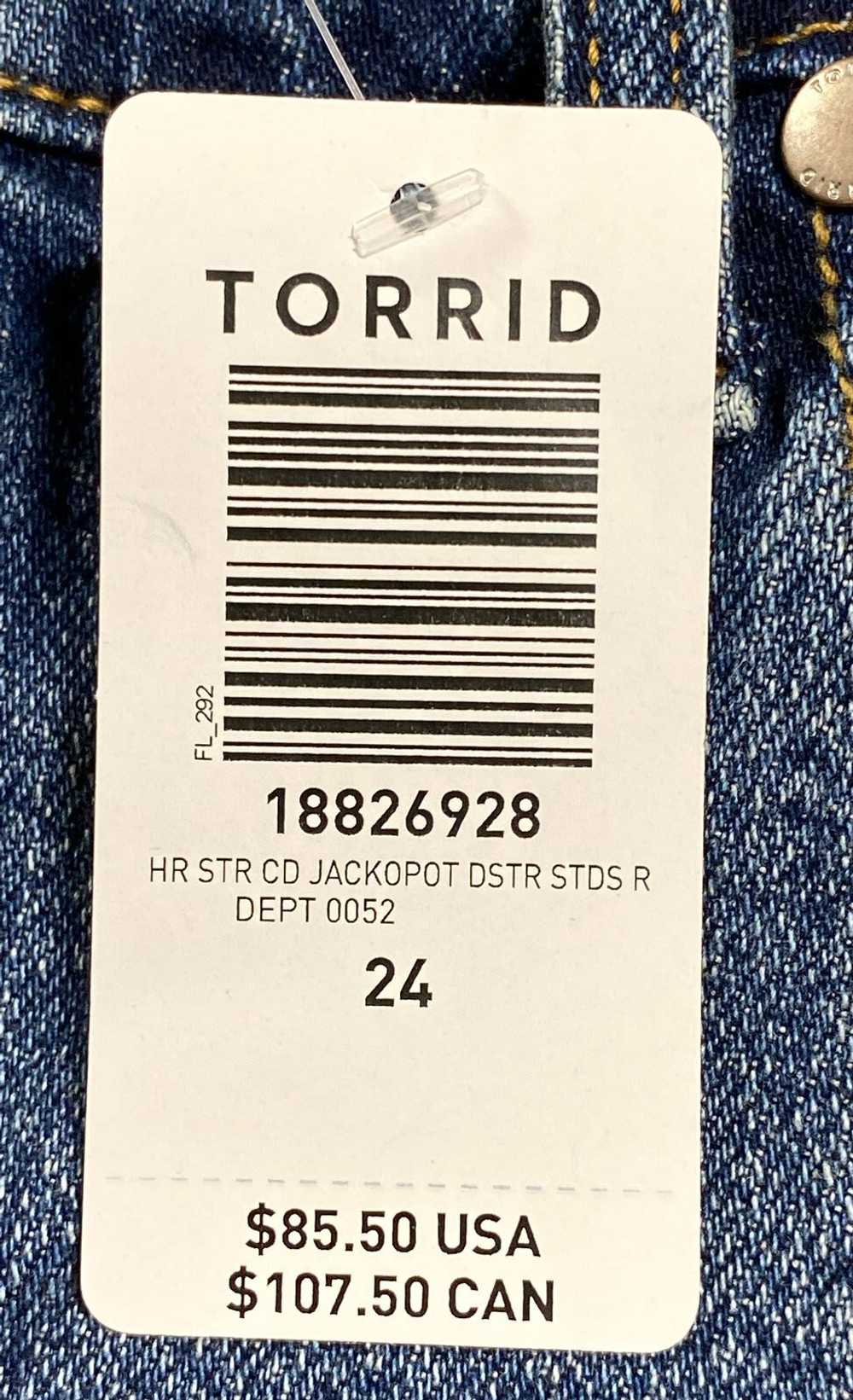 NWT Torrid Womens Blue Studded Classic Denim High… - image 5