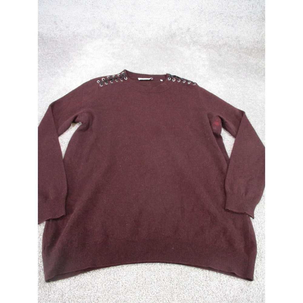 Sandro Sandro Paris Sweater Womens 2 Dark Burgund… - image 1