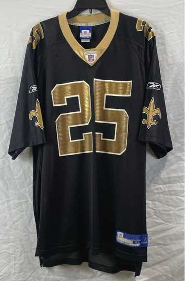 NFL Reebok Saints Reggie Bush #25 Black Jersey - S