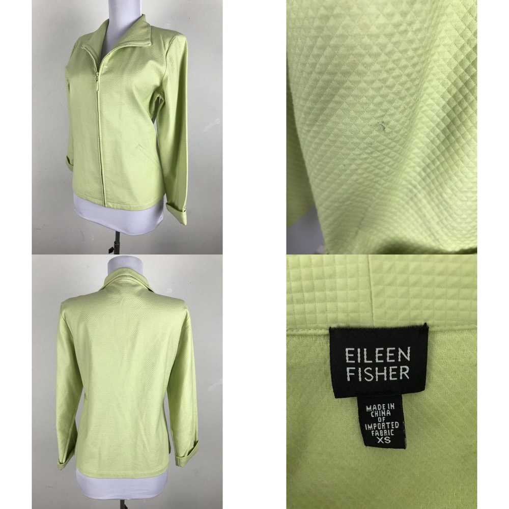 Eileen Fisher Eileen Fisher Jacket XS Green Textu… - image 4