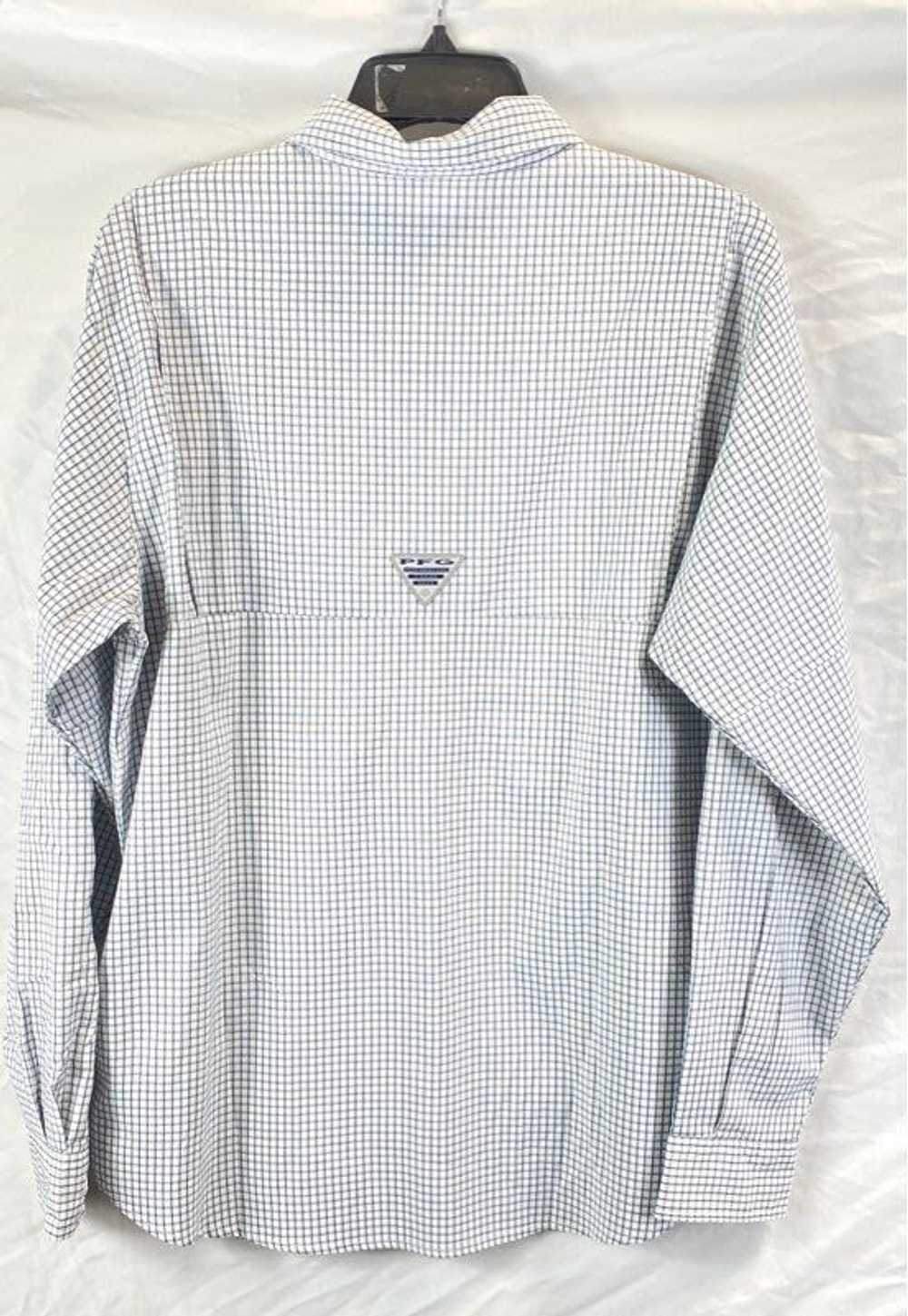 NWT Columbia Mens White Gray Check Omni-Shade UPF… - image 2