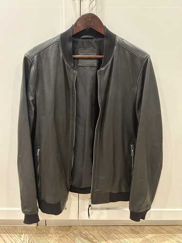 Allsaints AllSaints Leather Bomber Jacket