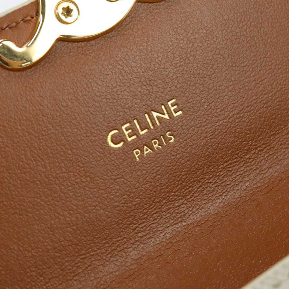 CELINE 10D78 2FID 02GR Tri-fold wallet Triomphe S… - image 6