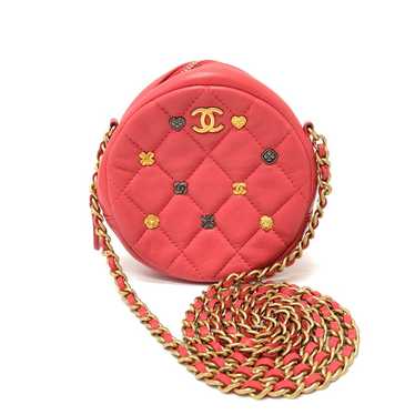 CHANEL Shoulder Bag lambskin Pink type CC COCO Ma… - image 1