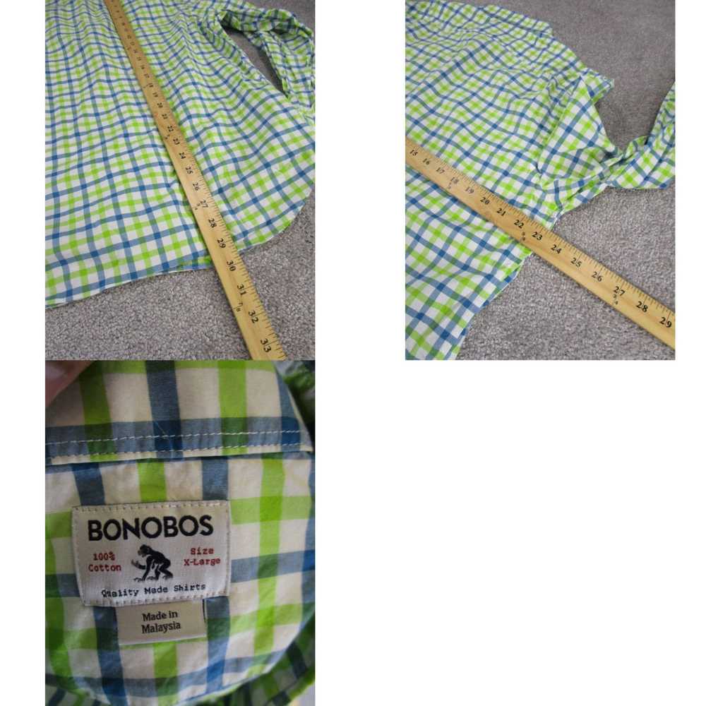 Bonobos Bonobos Shirt Mens Xl Button Up Green Che… - image 4