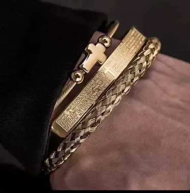 Jewelry × Streetwear Luxury Cross Bracelet - image 1