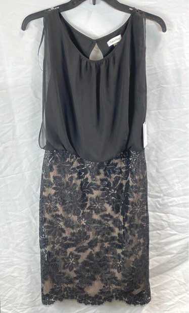 NWT Calvin Klein Womens Black Floral Sleeveless La