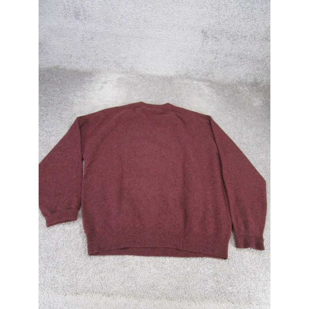 Vintage Woods & Gray Sweater Mens Large V Neck Bu… - image 3