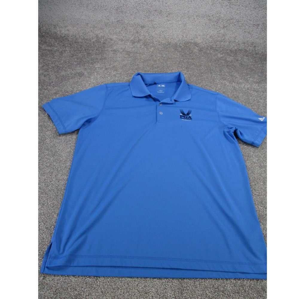 Adidas Adidas Polo Shirt Mens Large Blue Casual P… - image 1