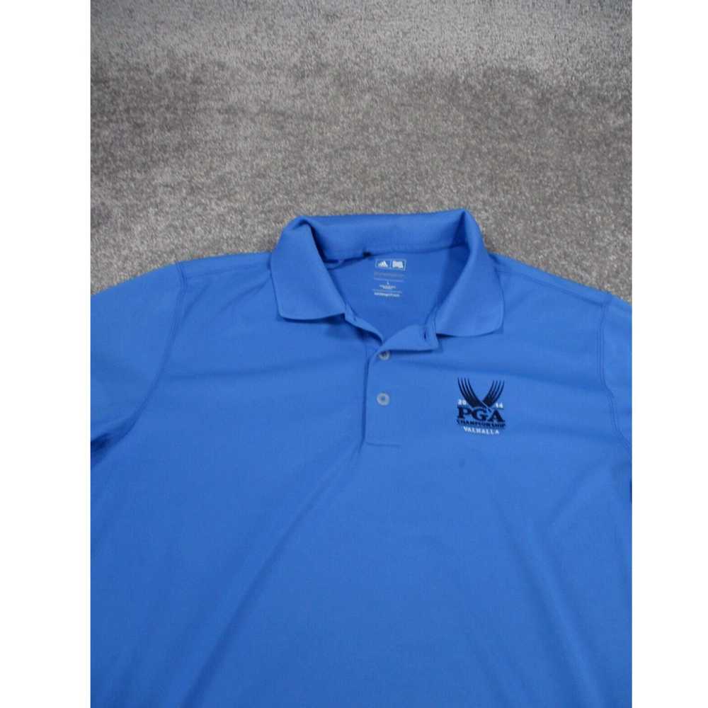 Adidas Adidas Polo Shirt Mens Large Blue Casual P… - image 2