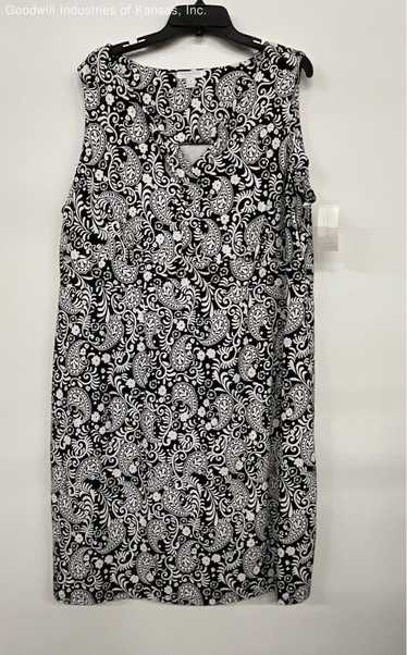 Charter Club Woman Black Paisley Dress - Size 3x