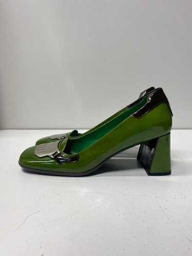 AUTHENTIC Prada Green Vintage Heels Womens Sz 8