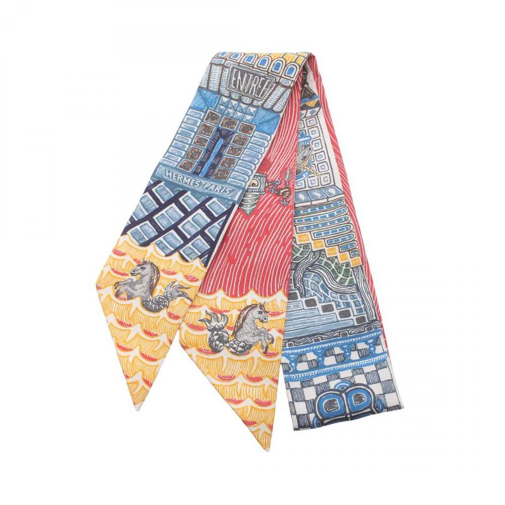 Hermes Hermes Super Silk Ques Twilly Silk Scarf C… - image 1