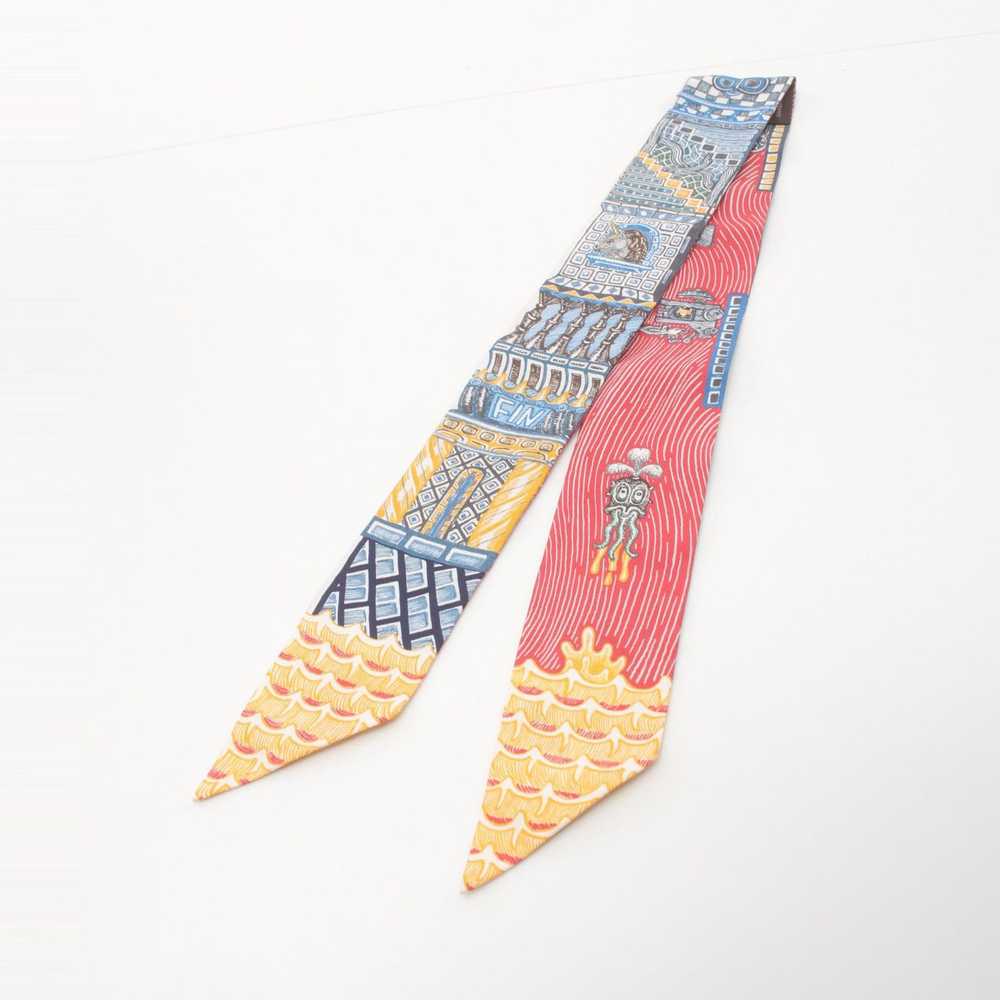 Hermes Hermes Super Silk Ques Twilly Silk Scarf C… - image 5