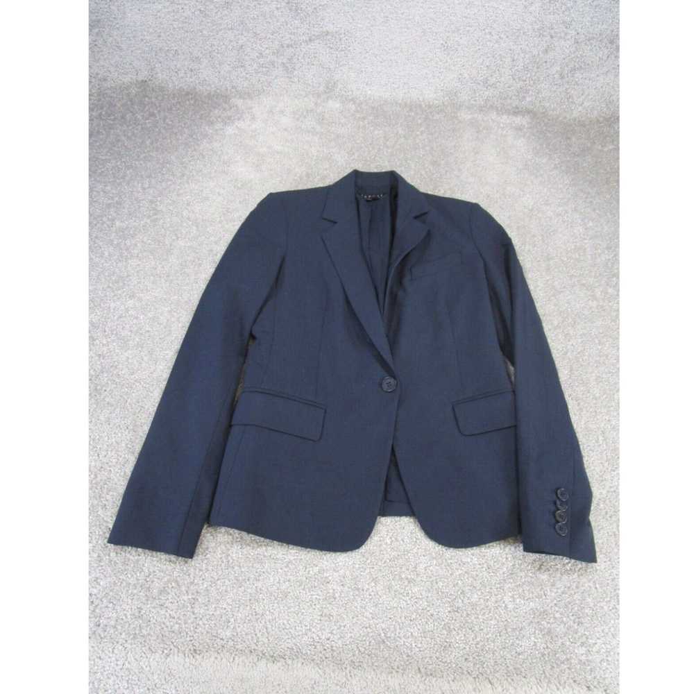 Theory Theory Blazer Womens 2 Blue Single Breaste… - image 1