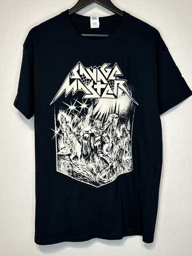 Band Tees Savage Master Burning Leather Across Ame