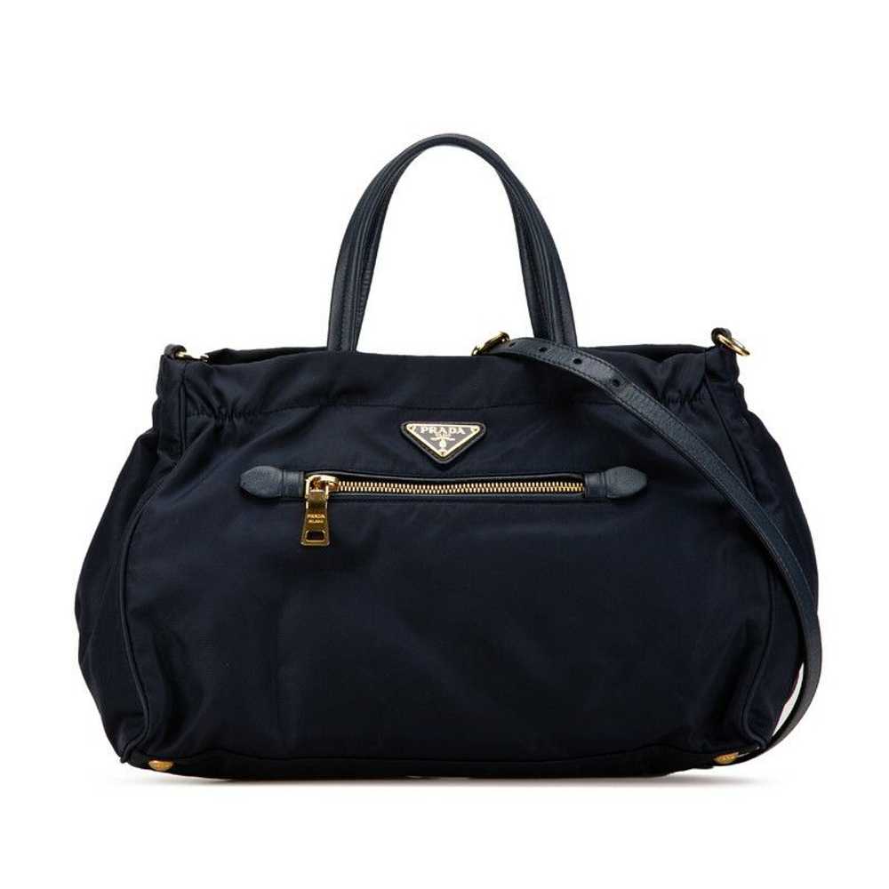 Prada Prada Prada Nylon Leather 2WAY Handbag Shou… - image 2