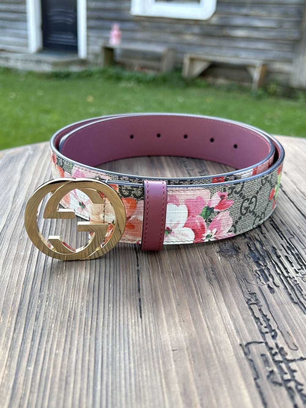 Gucci Gucci Dusty Pink Bloom Floral Supreme GG Mo… - image 1